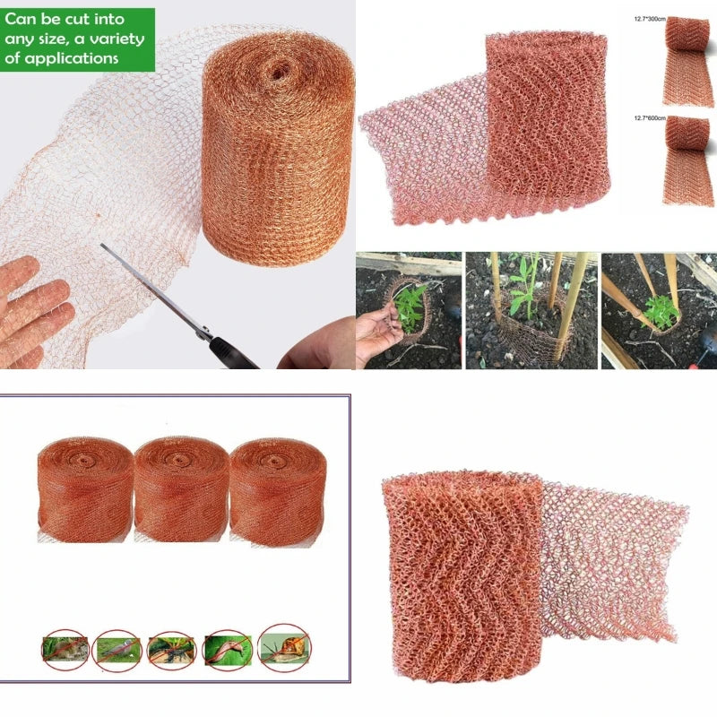 Copper Wire Mesh Roll: Cut to Any Size for DIY & Garden