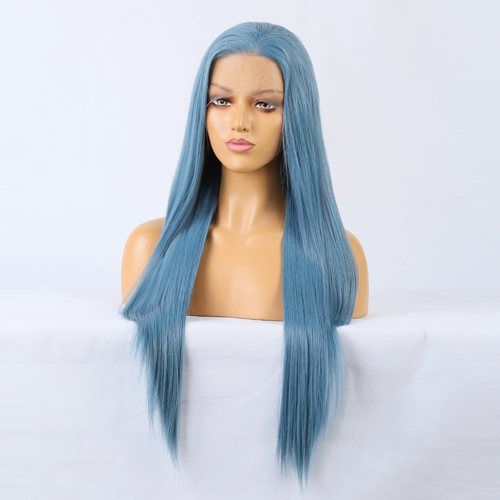 Long Blue Wig – Heat-Resistant Fantasy Hair Style