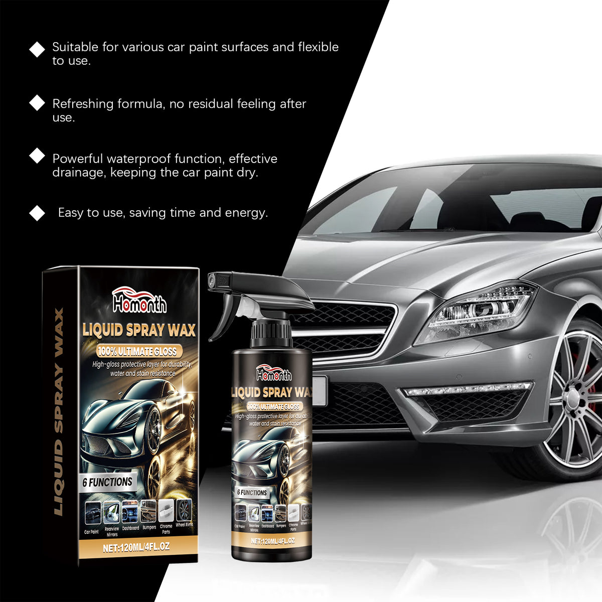Car Paint Protection Spray for Long-Lasting Gloss