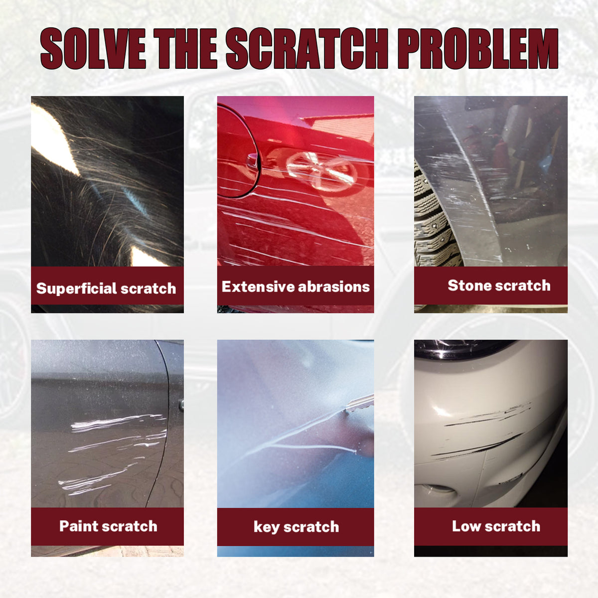 Car Scratch Repair Paste for Mild Paint Scuffs at Home