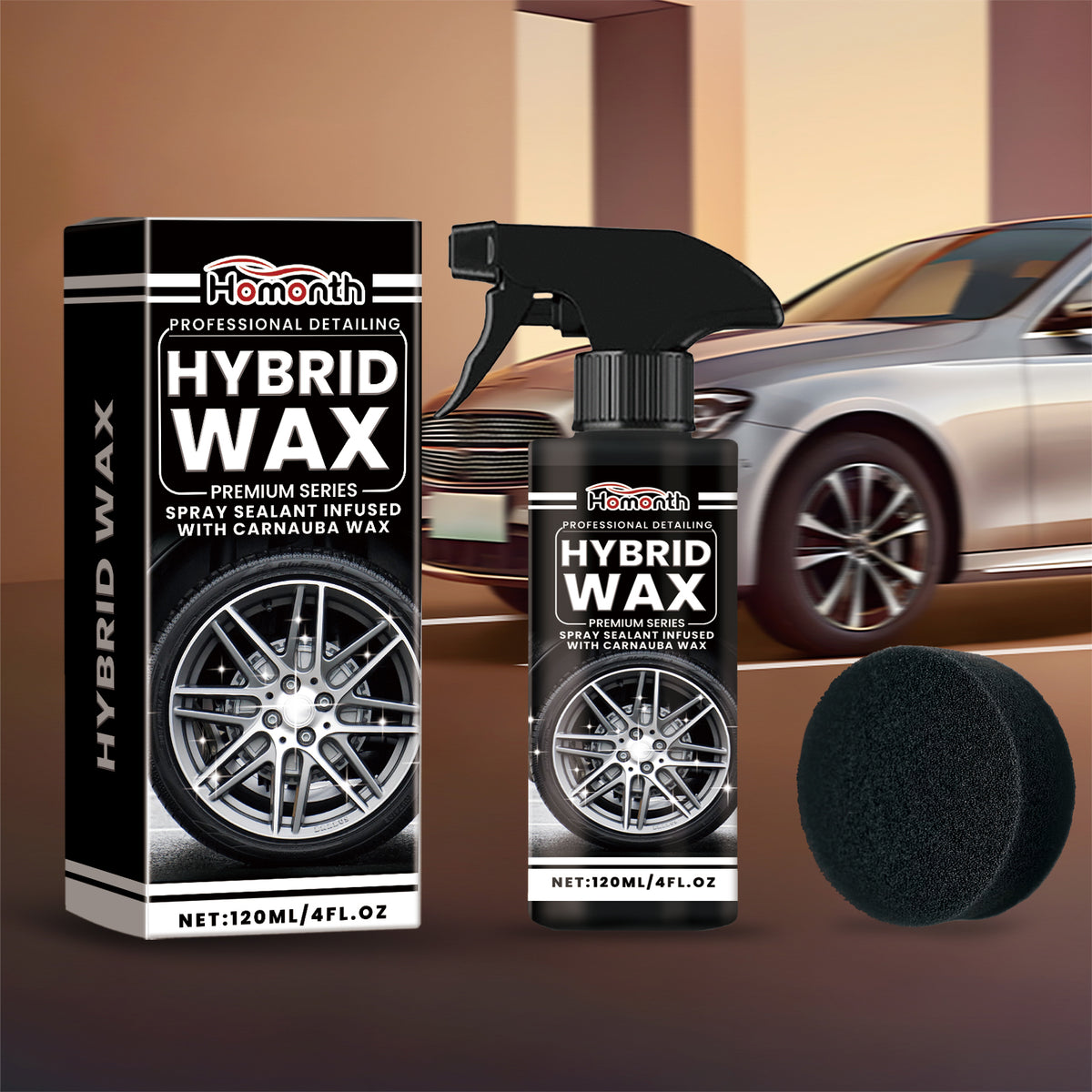 Tire Shine Spray With Carnauba Wax Tire Protection