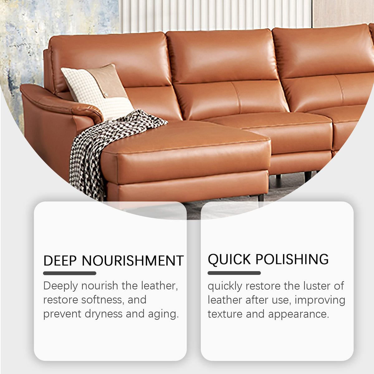 Leather Care Cream for Sofas, Boots & Furniture Shine