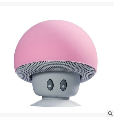 Cute Mushroom Bluetooth Speaker with Suction Cup Base