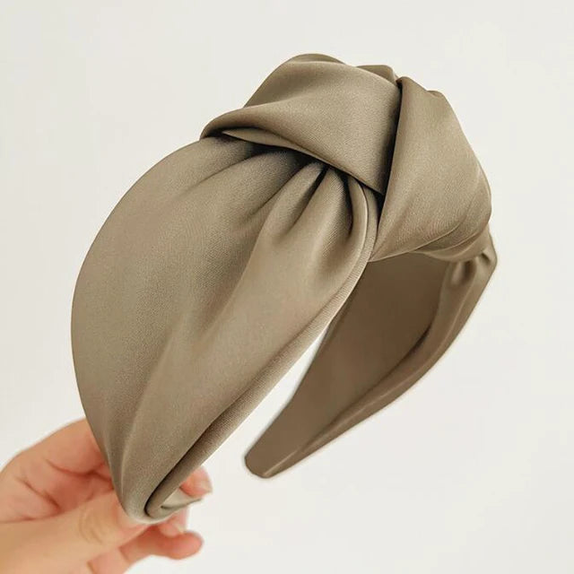Satin Knot Headband for Effortless Everyday Polish