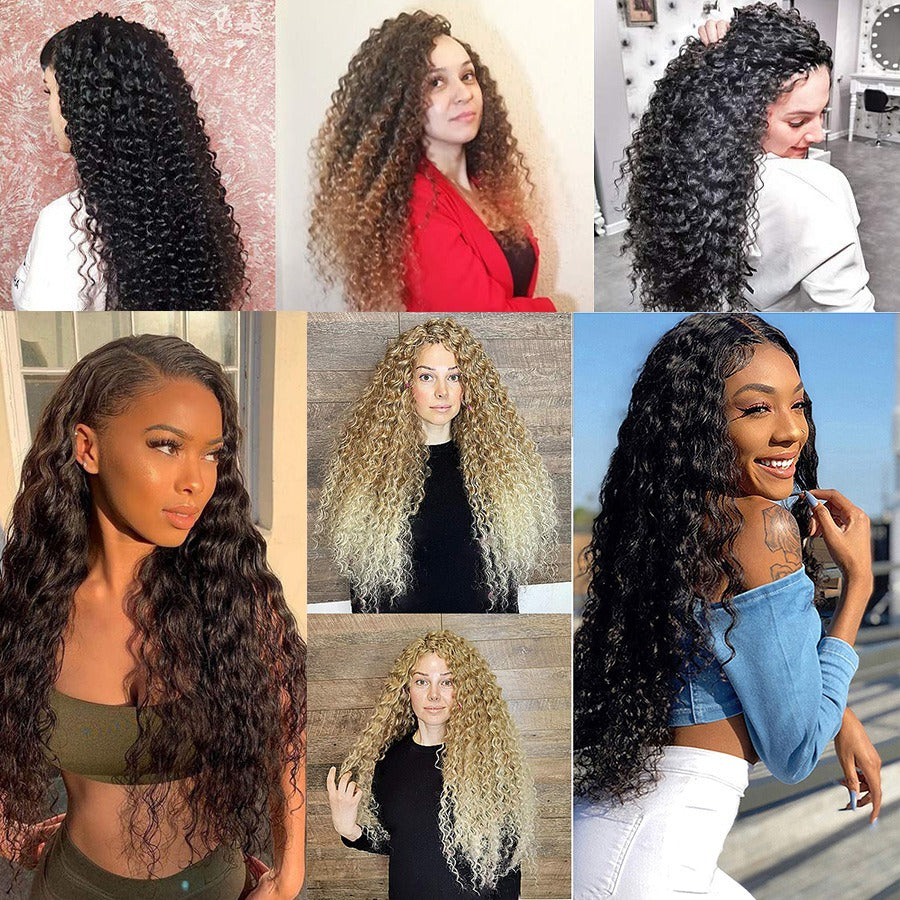 Deep Wave Crochet Hair Extensions For Fuller Volume