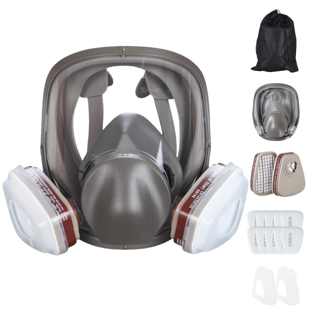 Full‑Face Respirator for Spray Painting — P100 Protection