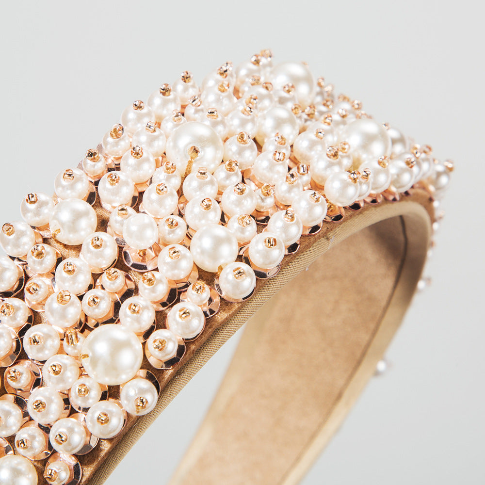 Pearl Hair Hoop for Effortless Glamorous Occasion Styling