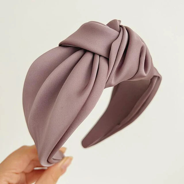 Satin Knot Headband for Effortless Everyday Polish