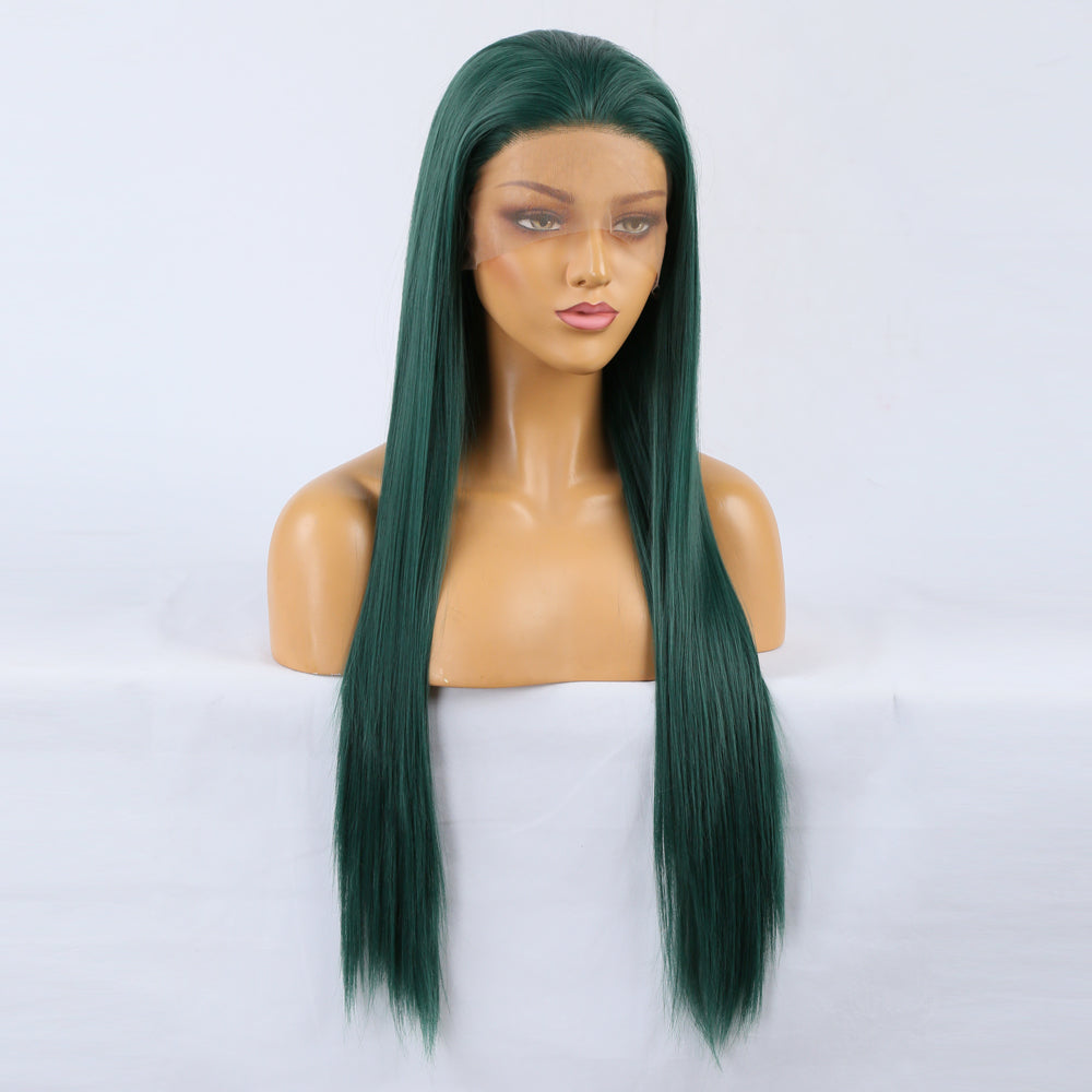 Long Teal Lace Front Wig for Instant Dramatic Length