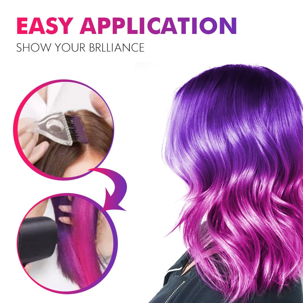 Thermochromic Hair Color Cream for Vivid Mermaid Shades