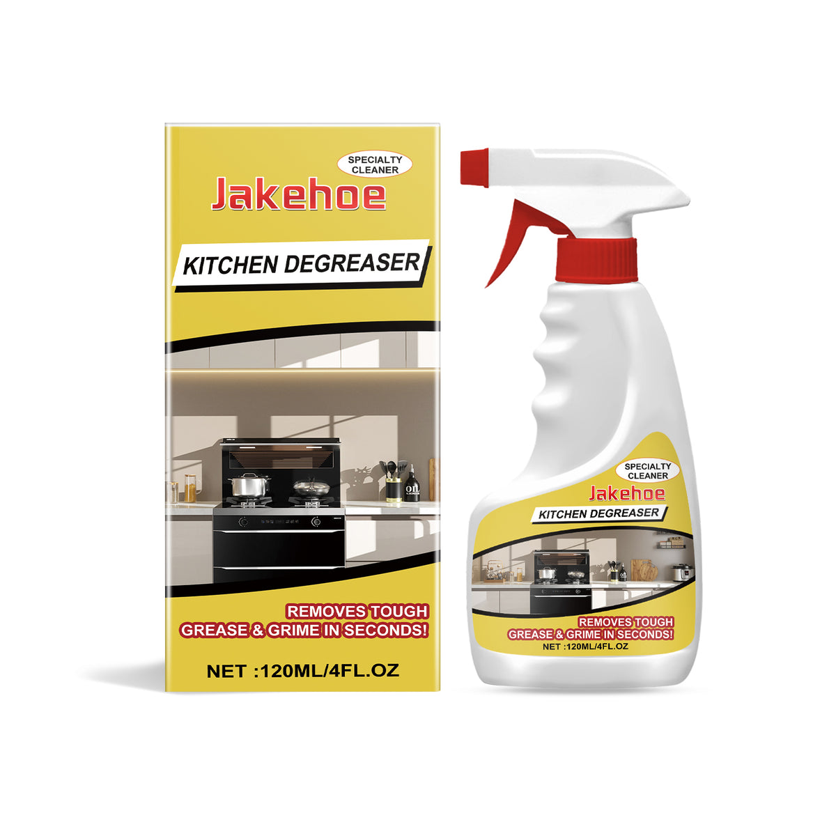 Kitchen Degreaser Spray for Fast Grease & Grime Removal