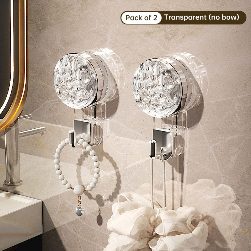 Clear Suction Cup Bathroom Hook, No-Drill Towel Hook