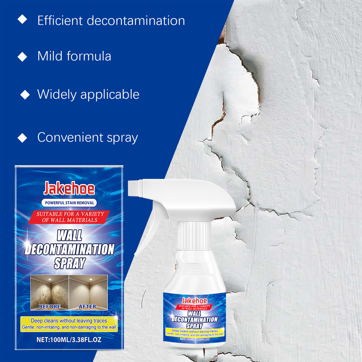 Wall Stain Remover Spray for Clean, Trace-Free Walls