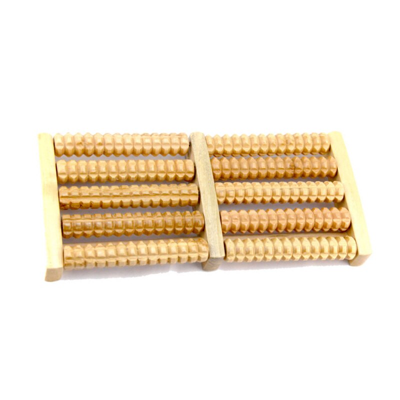 Wooden Foot Massager — Stress-Relieving Acupressure Roller