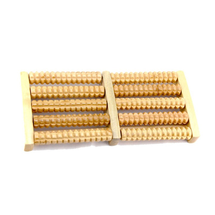 Wooden Foot Massager — Stress-Relieving Acupressure Roller
