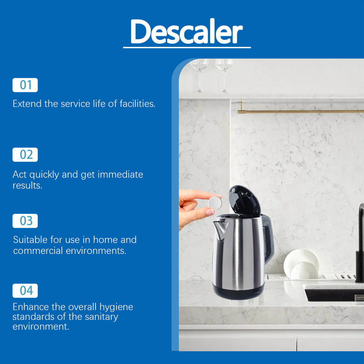Descaling Cleaning Tablets for Cleaner Appliances