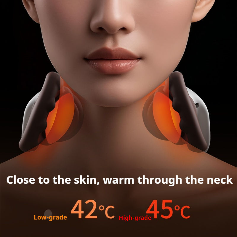 Cordless Neck Massager with Heat and Kneading Nodes