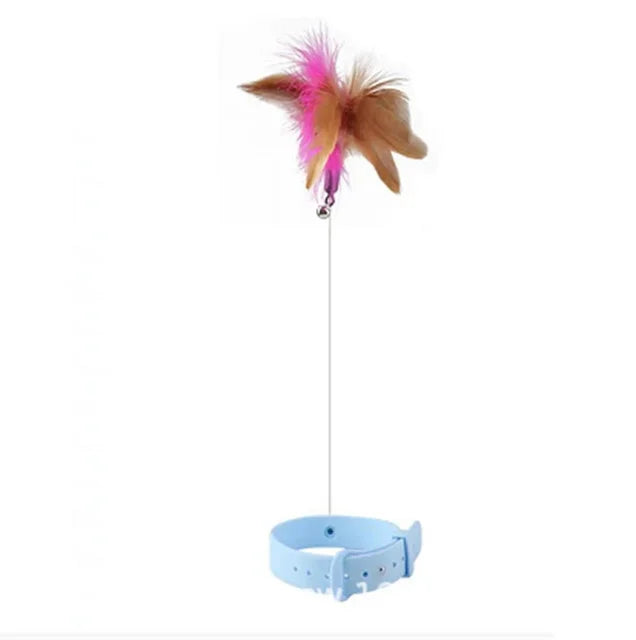Interactive Cat Toy Feather Teaser for Indoor Play