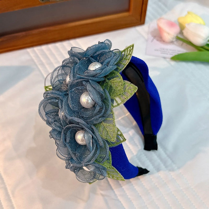 Handmade Floral Headband for Romantic Statement Style