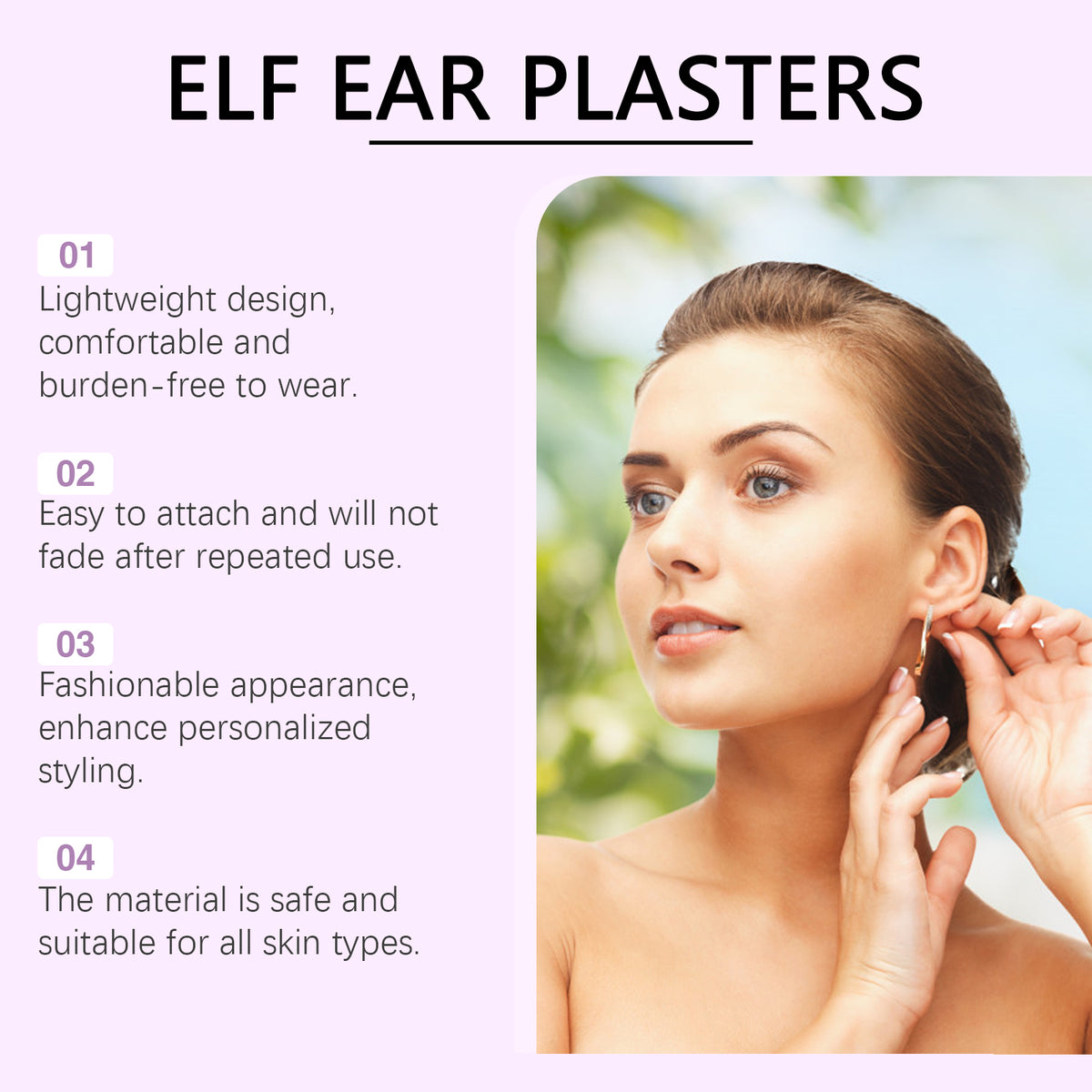 Elf Ear Adhesive Plasters for Quick Cosplay Styling