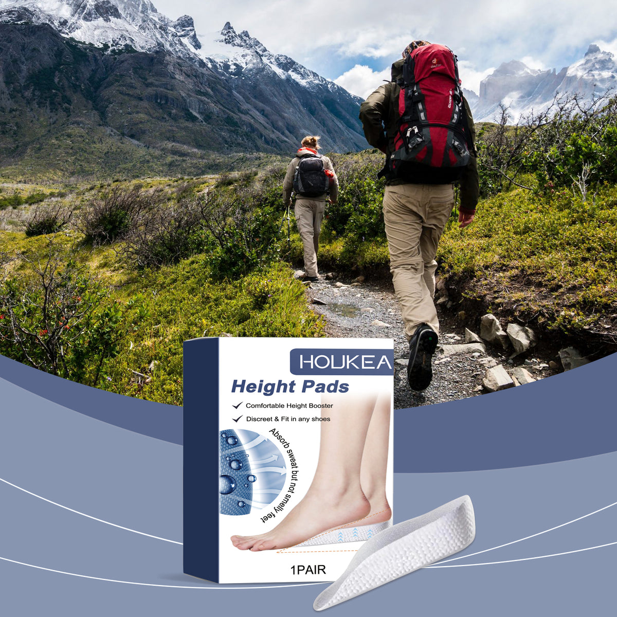 Height Boost Insoles With Discreet Everyday Support