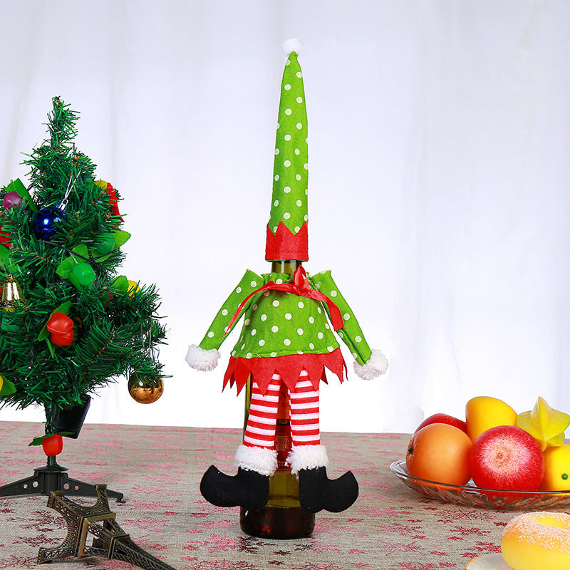 Christmas Wine Bottle Covers for Festive Gift Giving