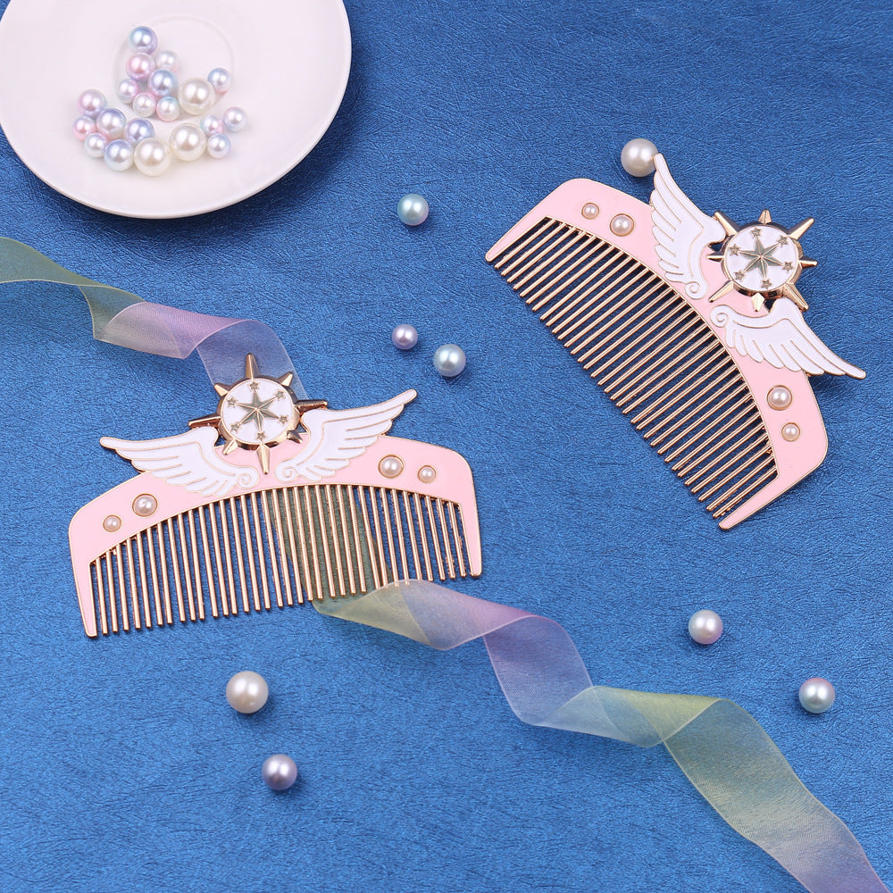 Decorative Hair Comb with Angel Wings — Cute Valentine’s