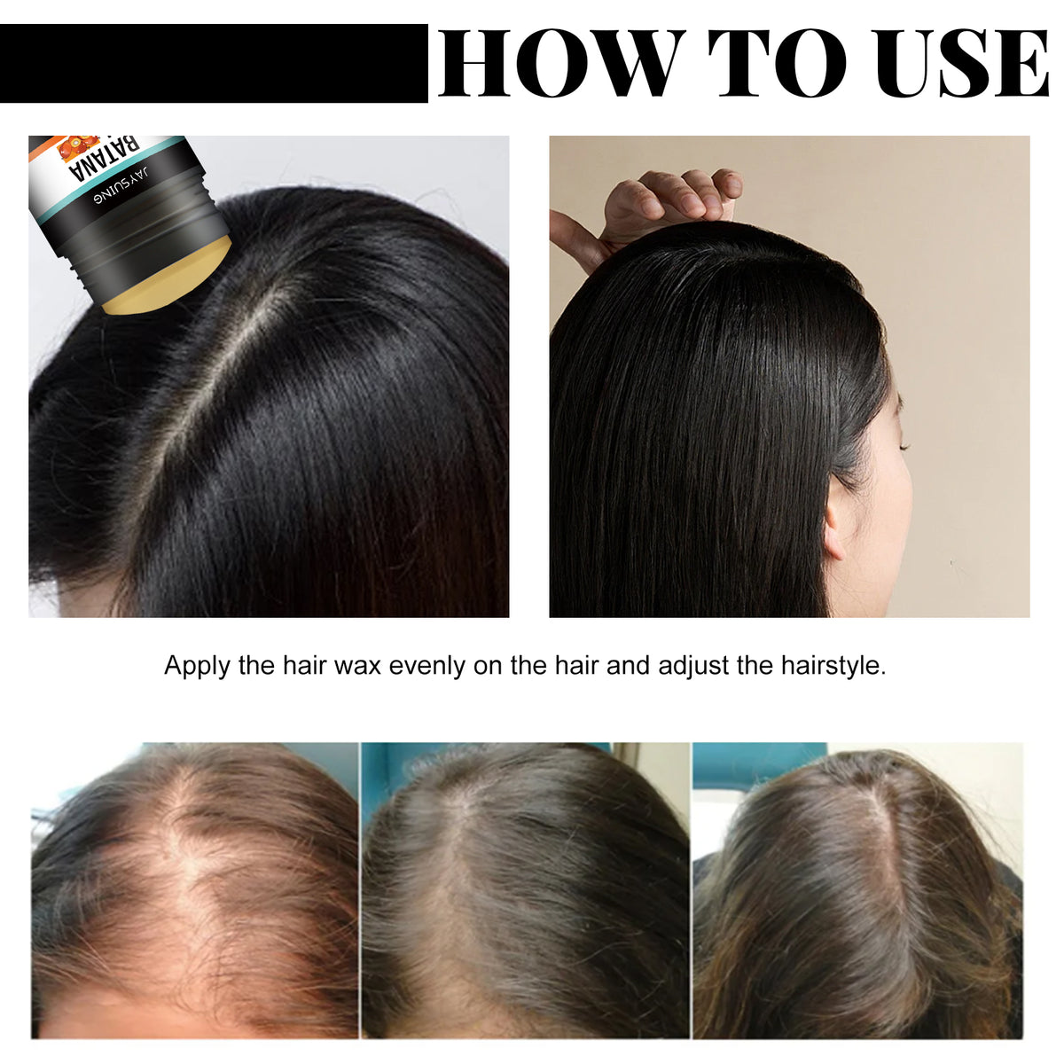 Hair Wax Stick for Smooth, Fuller-Looking Hair Styles