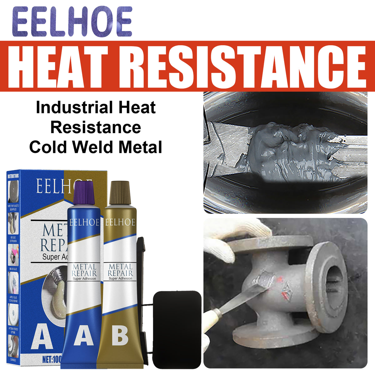Metal Repair Glue With Industrial Heat Resistance Kit
