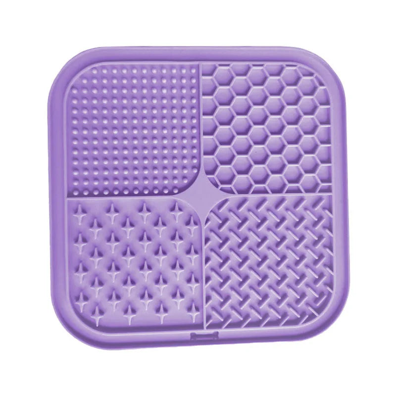 Silicone Lick Mat for Dogs Slow-Feeding Enrichment