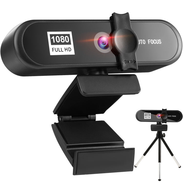 Auto Focus 1080p Webcam with Privacy Cover and Mic