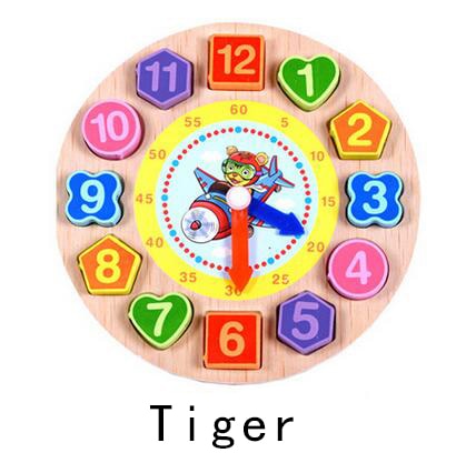 Wooden Montessori Clock Toy for Screen-Free Learning
