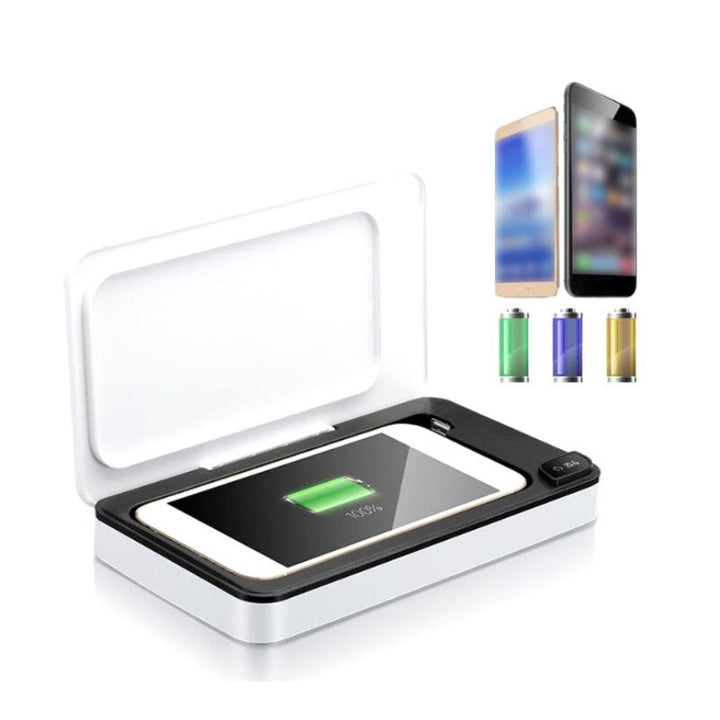 UV Phone Sanitizer & Wireless Charger — 99.99% Sterilization