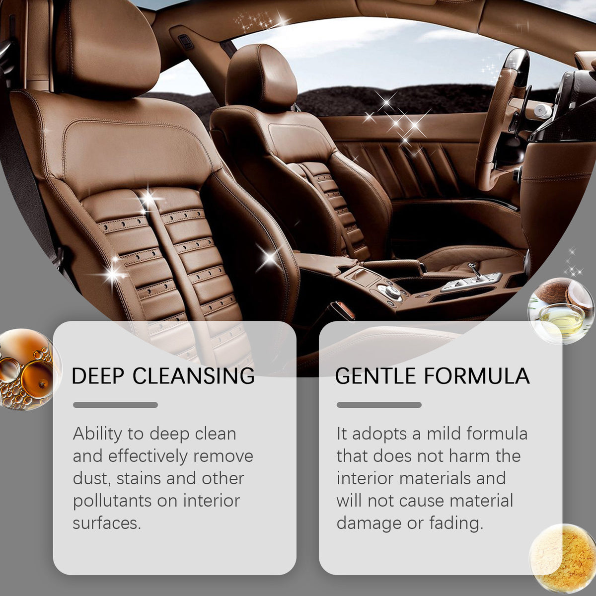 Car Interior Cleaning Cream for Leather Seat Care