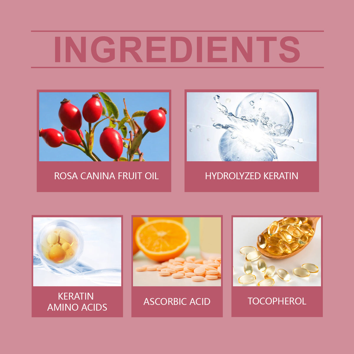 Rosehip Hair Oil Capsules for Softer, Smoother Hair