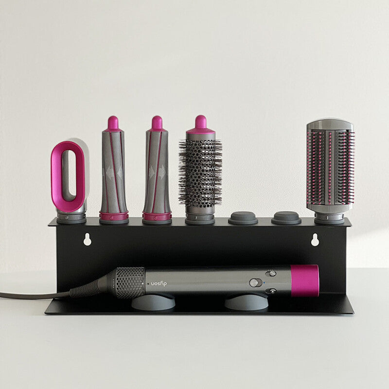 Wall Mount Hair Dryer and Straightener Holder for Bathroom