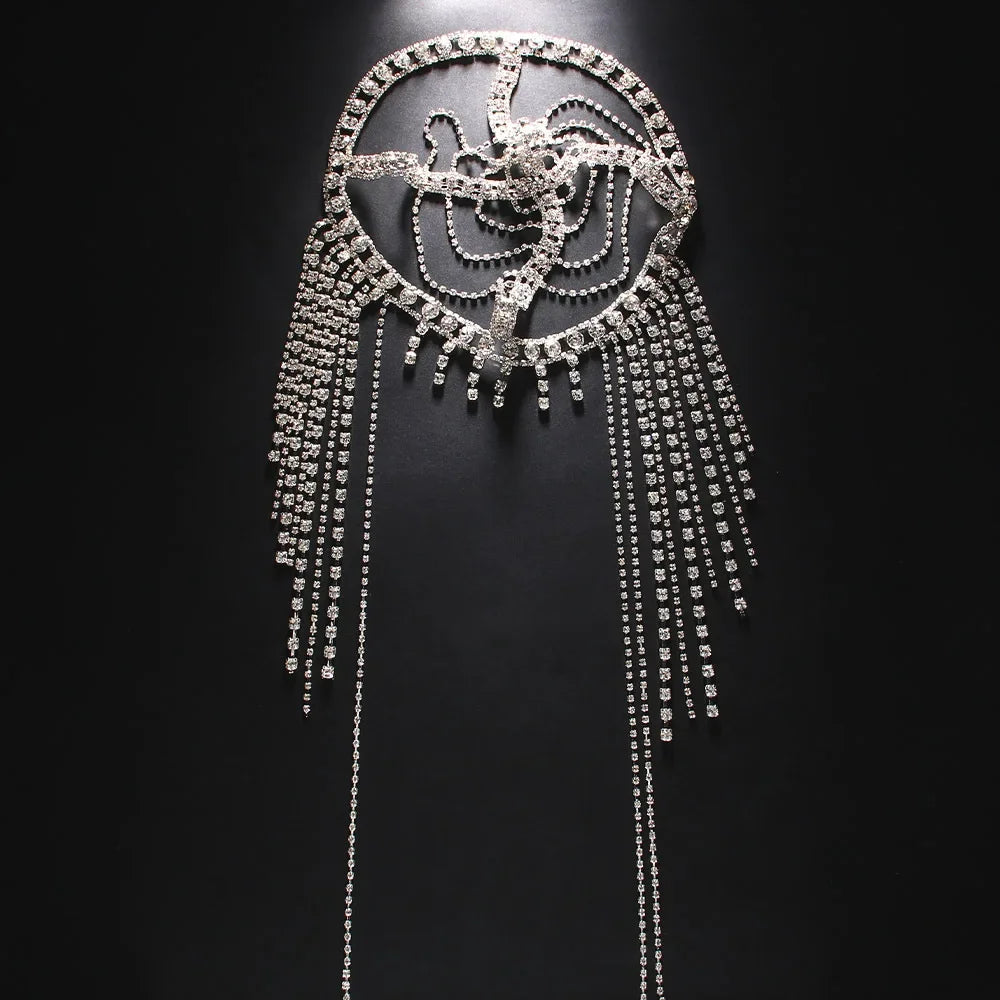 Tassel Hair Chain Bridal Headpiece for Dramatic Style
