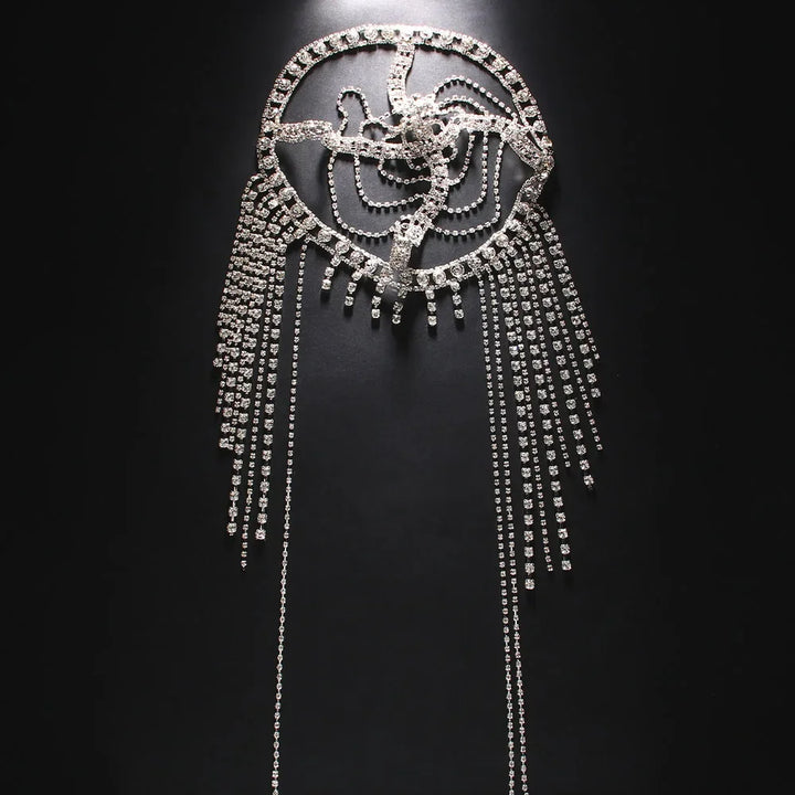 Tassel Hair Chain Bridal Headpiece for Dramatic Style