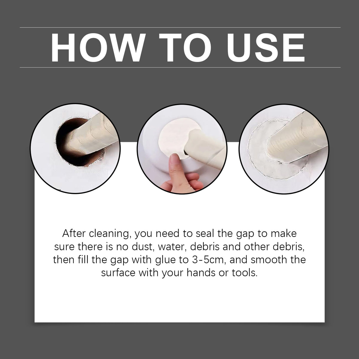 Waterproof Repair Putty for Household Cracks & Holes