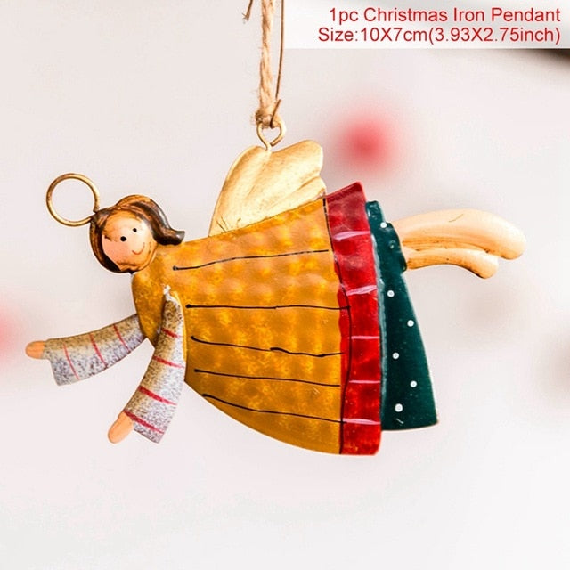 Hand-Painted Angel Christmas Ornaments | Festive Decor