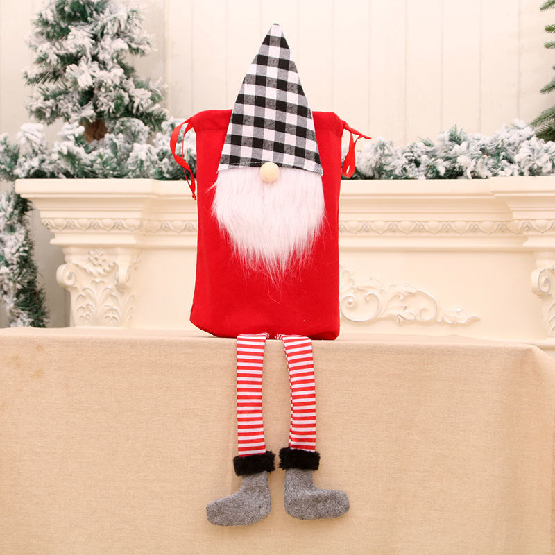 Christmas Santa Gift Bag for Reusable Holiday Decor