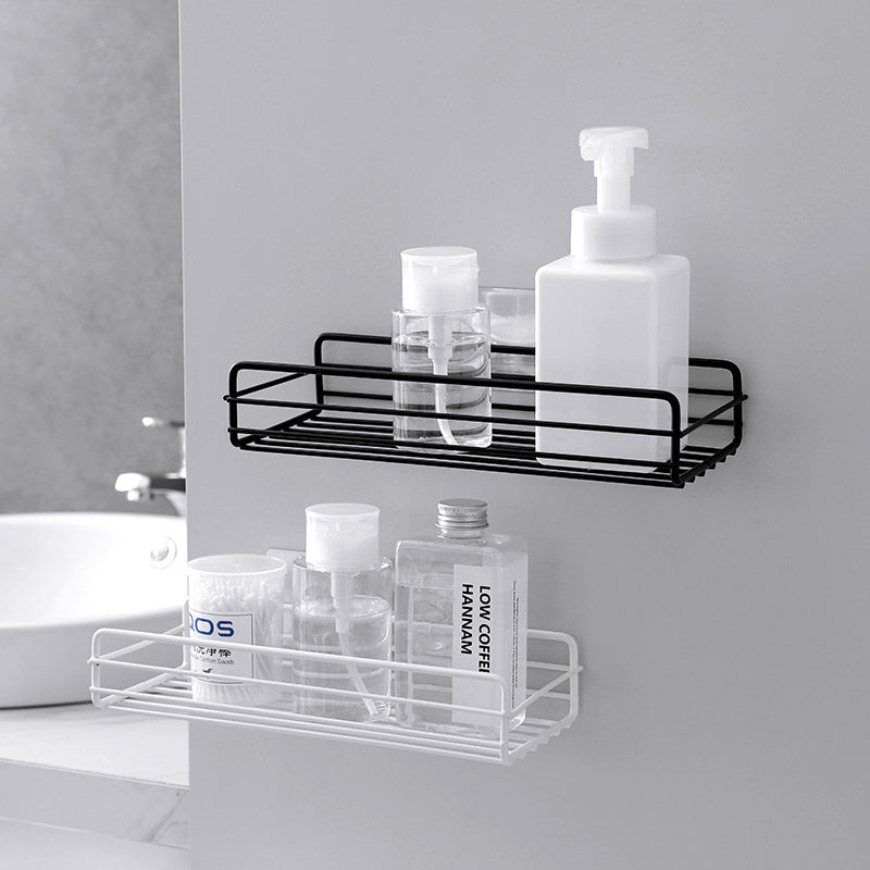 Punch-Free Bathroom Wall Rack for Toilet & Sink Storage