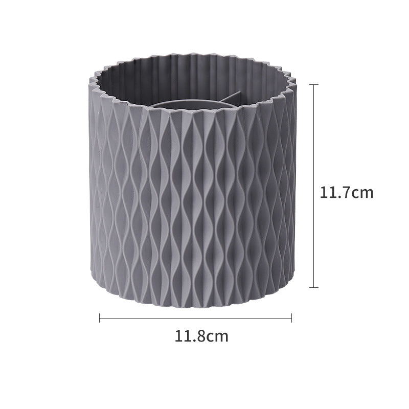 Rotating Makeup Brush Holder, 360° Spin Storage Bucket