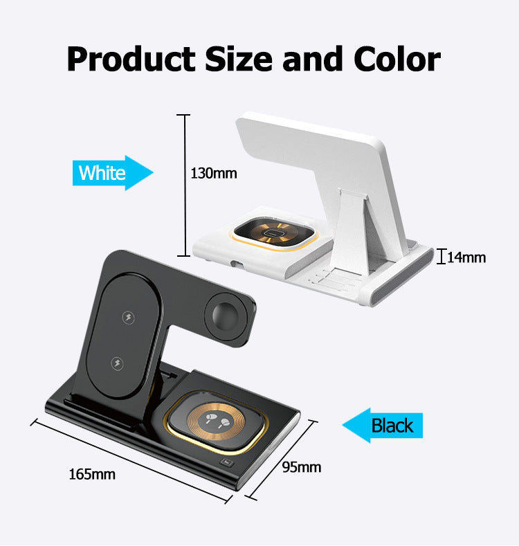 3-in-1 Wireless Charger Stand for Phone, Watch, Earbuds