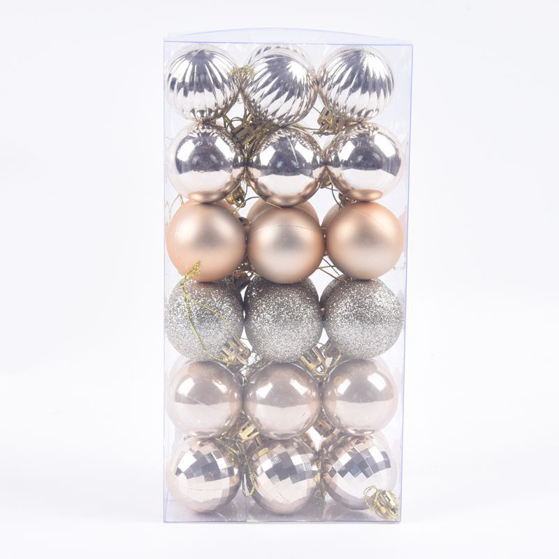 4 cm Christmas Baubles – 36-Piece Tree Decoration