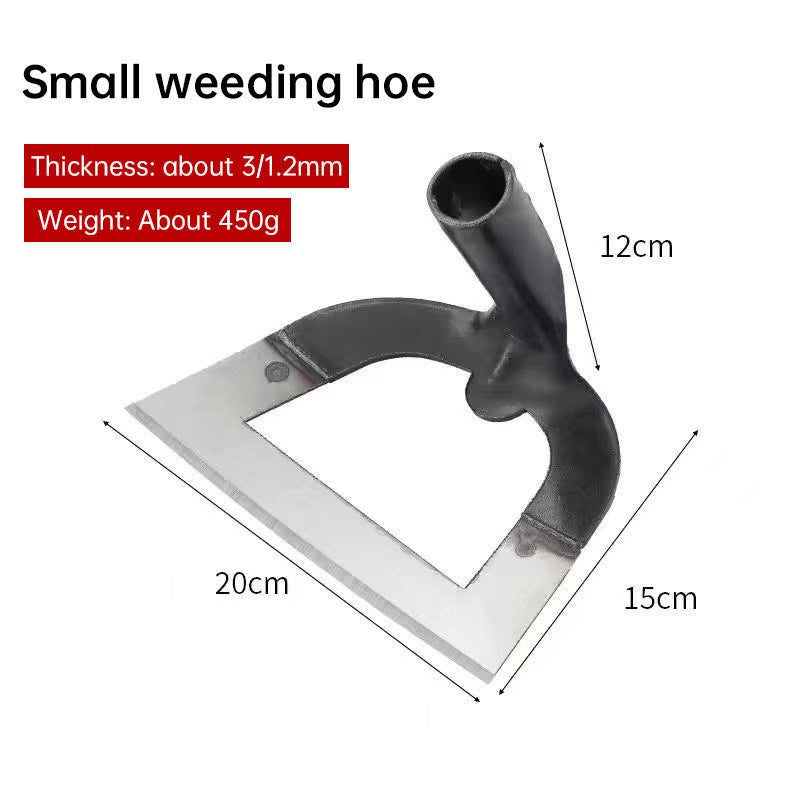 Weeding Hoe with Saw-Blade Steel Head for Vegetable Beds