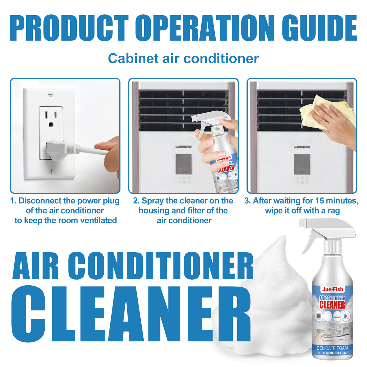 Air Conditioner Cleaner for Odor-Free AC Maintenance