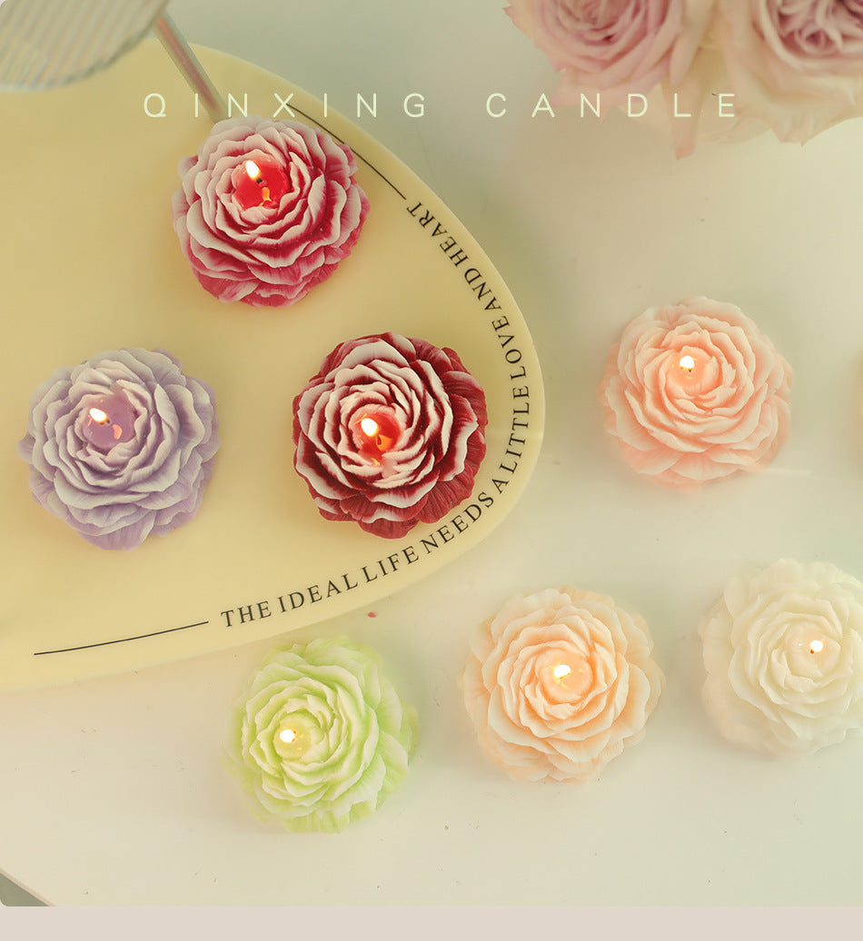 Peony Aromatherapy Candle for Romantic Floral Decor