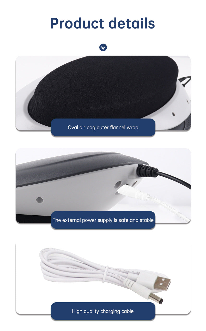 Lumbar Traction Massager — 10cm Stretch & Heat for Back Pain