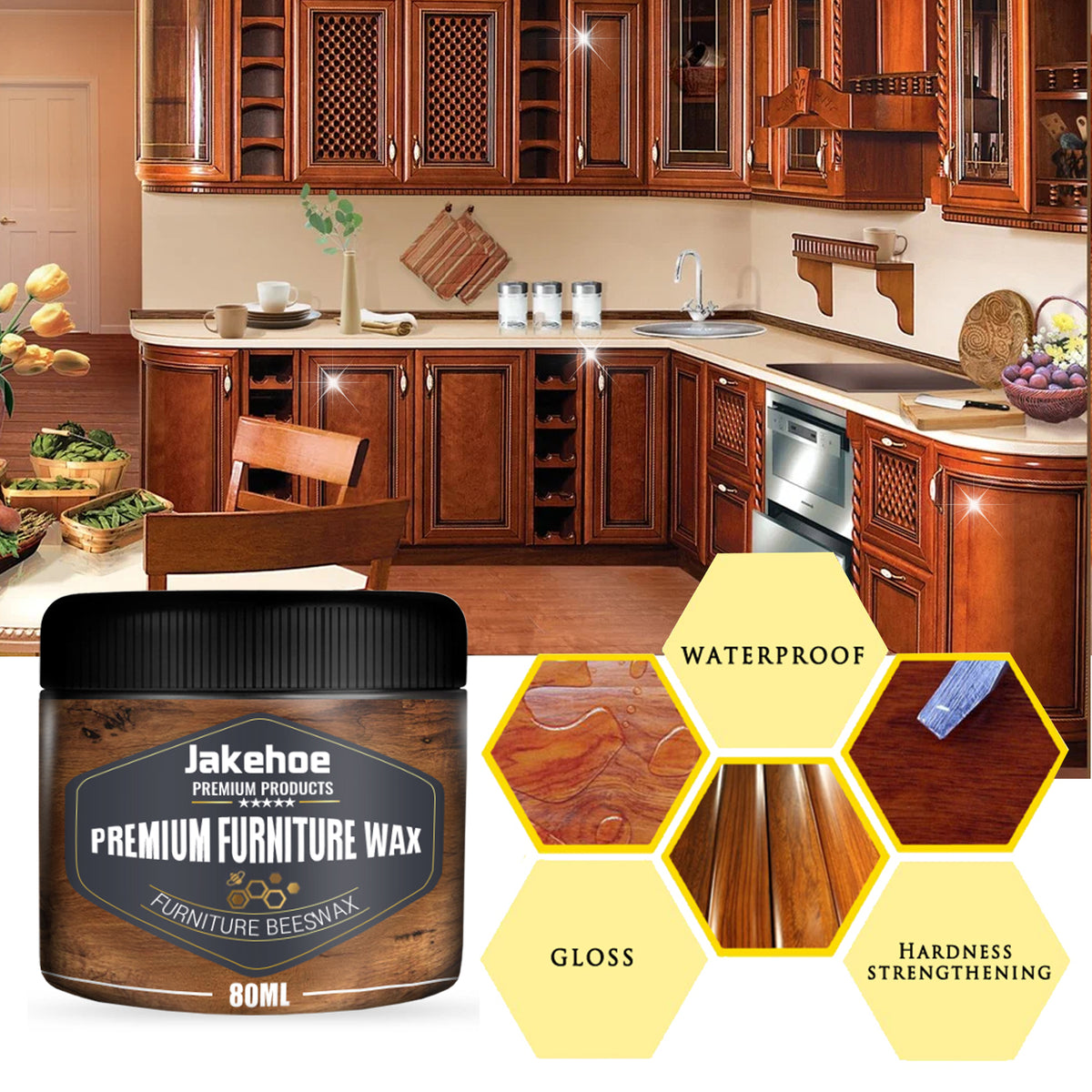 Beeswax Furniture Wax for Wood Cleaning and Lasting Shine